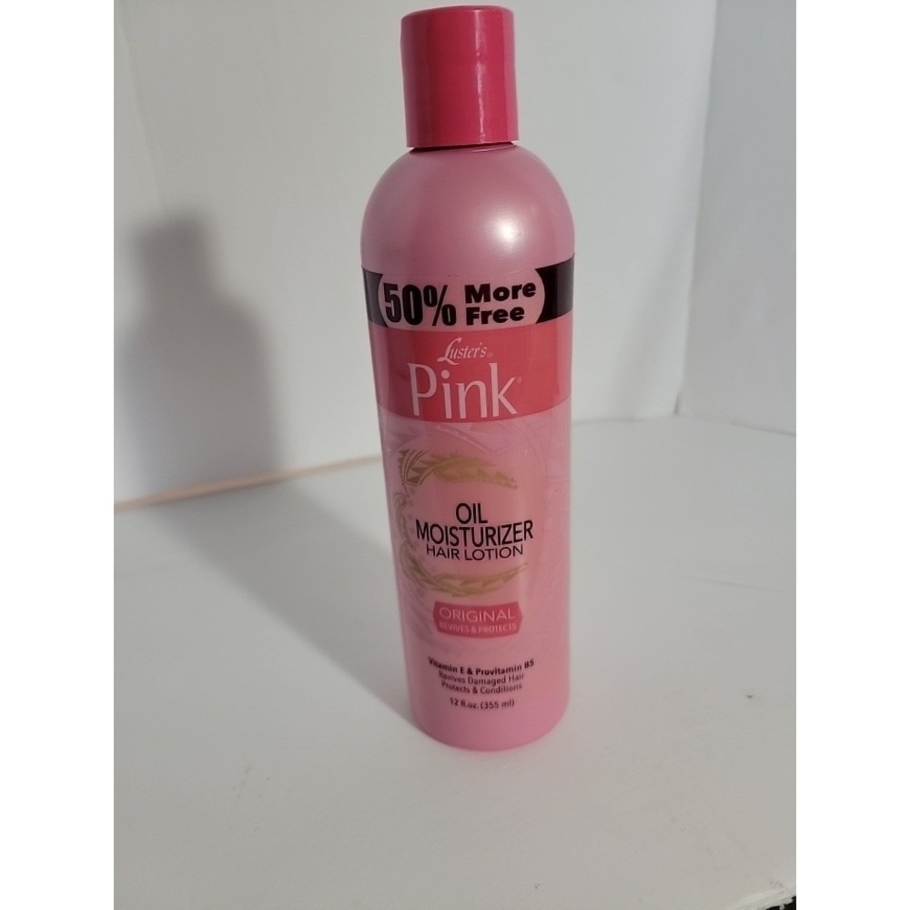 Lusters Pink Lotion Original Oil Moisturizer Hair Lotion Revives & Protects 12oz